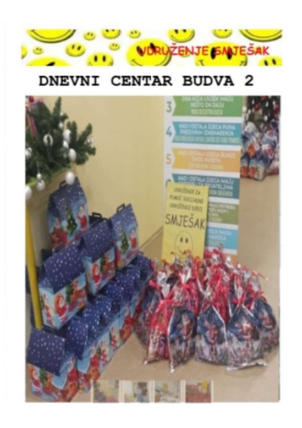 Dnevni centar Budva — novogodišnji paketići