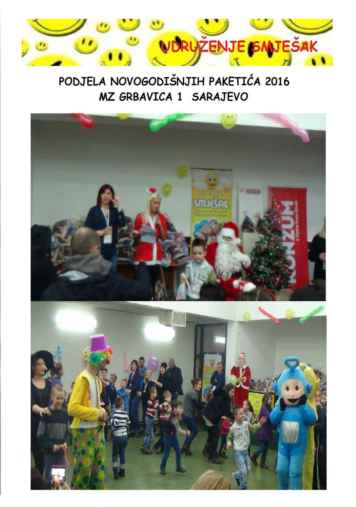 Novogodišnji paketići — MZ Grbavica 1, Sarajevo (2016)