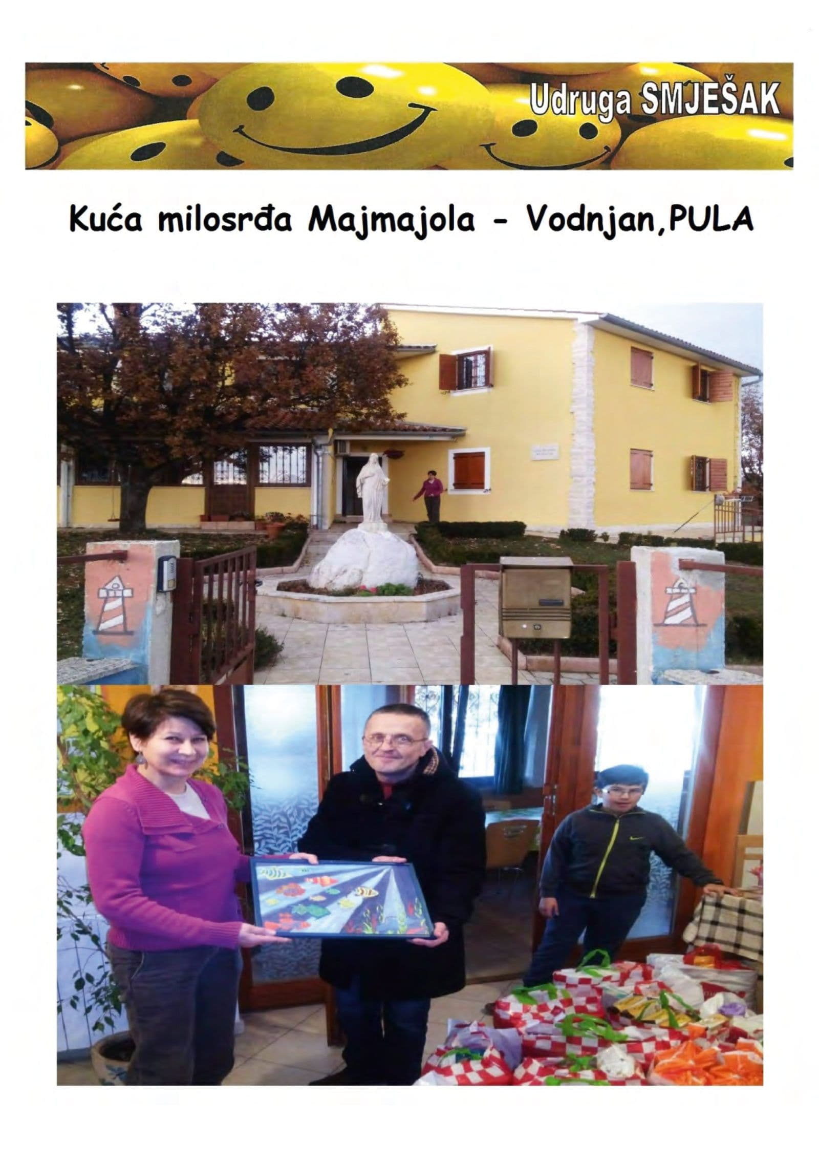 Donacija Kući milosrđa Majmajola — fotografija 1