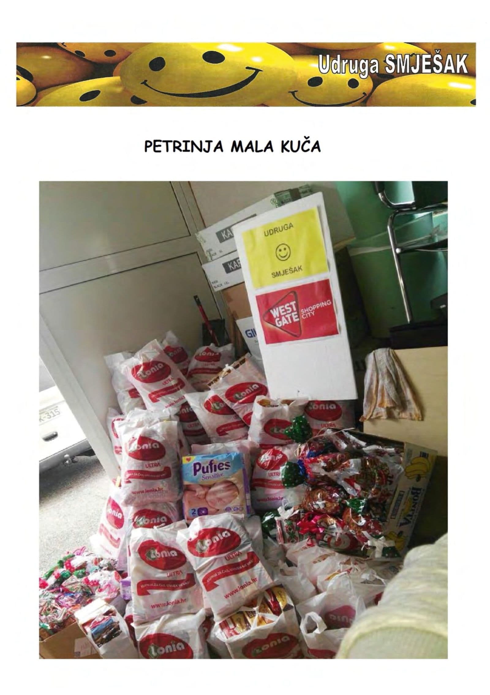 Paketići za "Malu kuću" Petrinja — fotografija 1