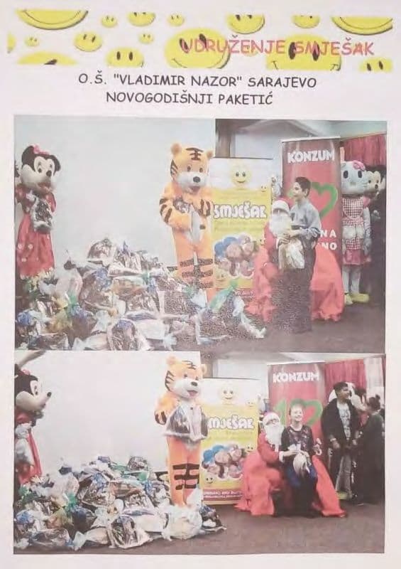 OŠ Vladimir Nazor, Sarajevo — novogodišnji paketići