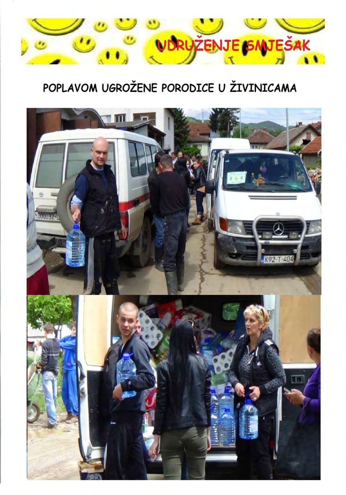 Pomoć poplavom ugroženima — Živinice