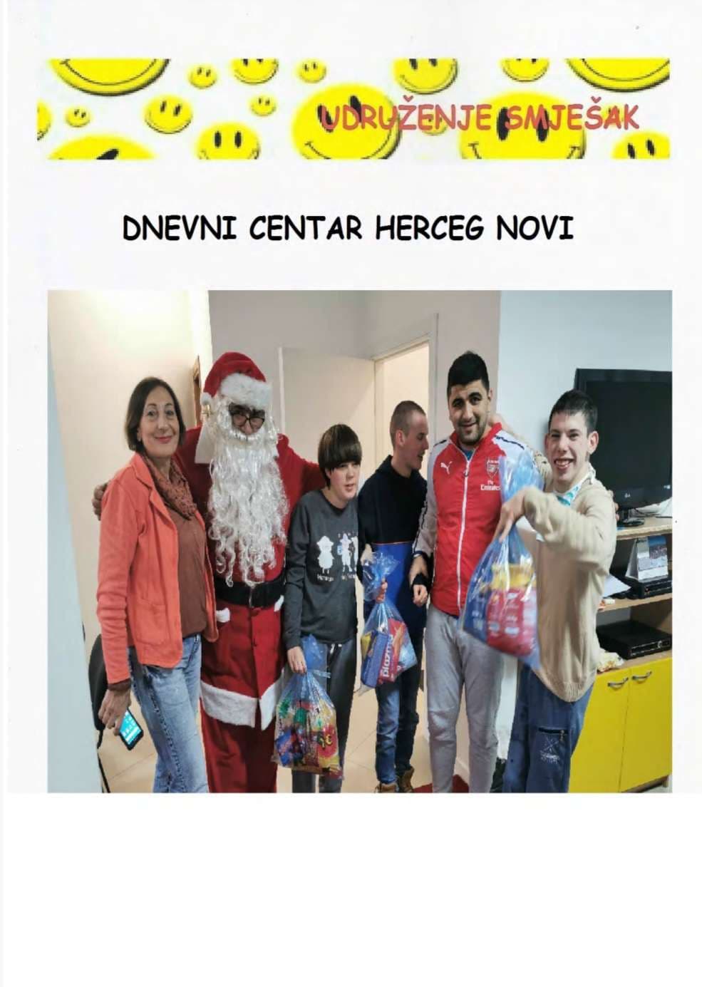 Dnevni centar Herceg Novi — novogodišnji paketići
