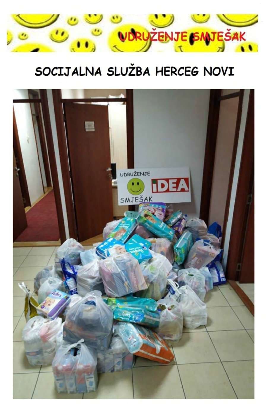 Socijalna služba Herceg Novi — higijenske potrepštine