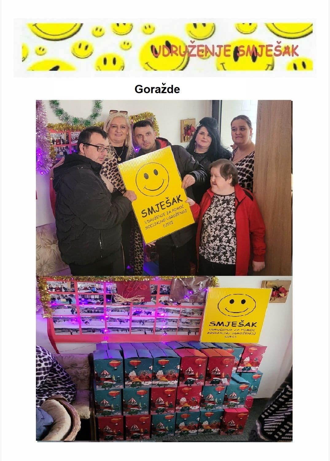 Goražde — podjela paketića