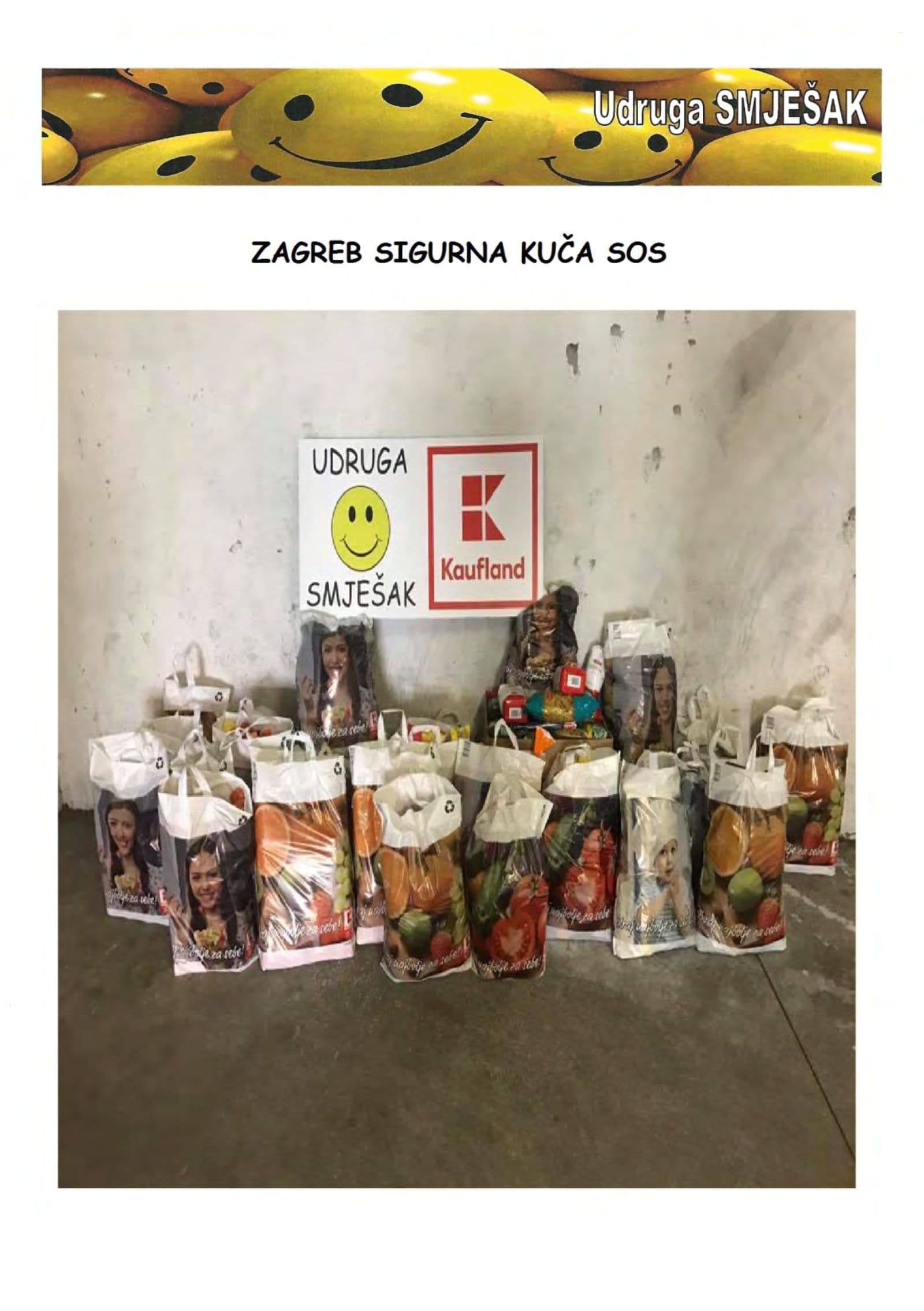 Dostave Sigurnoj kući SOS Zagreb — fotografija 1